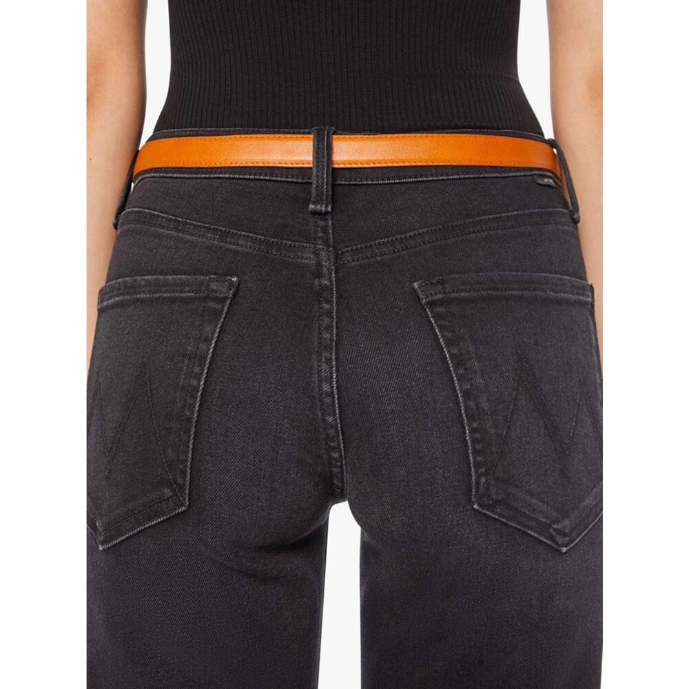 MOTHER DENIM The Charm School Brown Leather Belt S - Picture 7 of 10